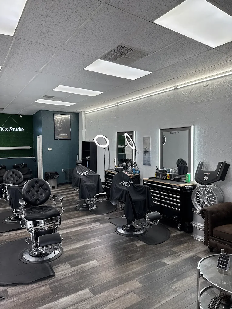 Inside TK's Studio barbershop